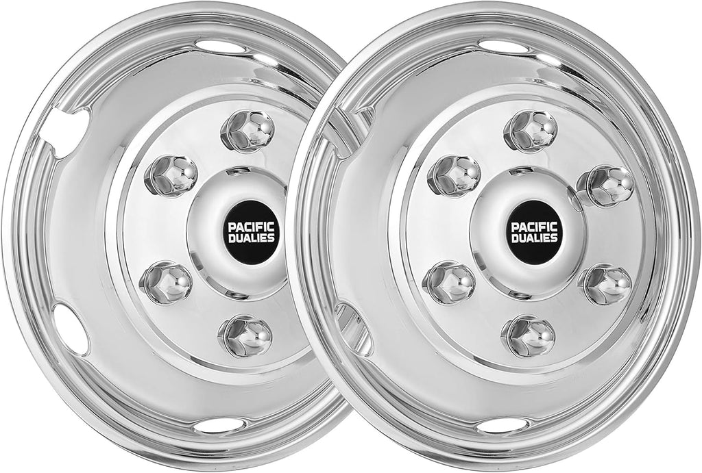 Polished 19.5 inch 6 Lug Stainless Steel Wheel Simulator Kit B404019