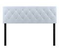 White Faux Leather Queen Headboard L470