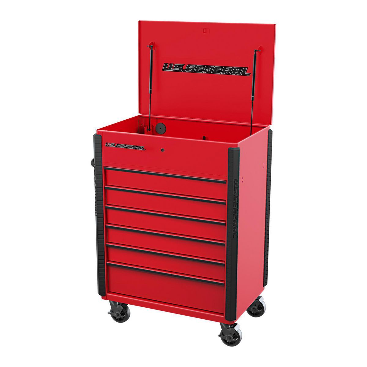 Slate Gray 6-Drawer Service Cart U294