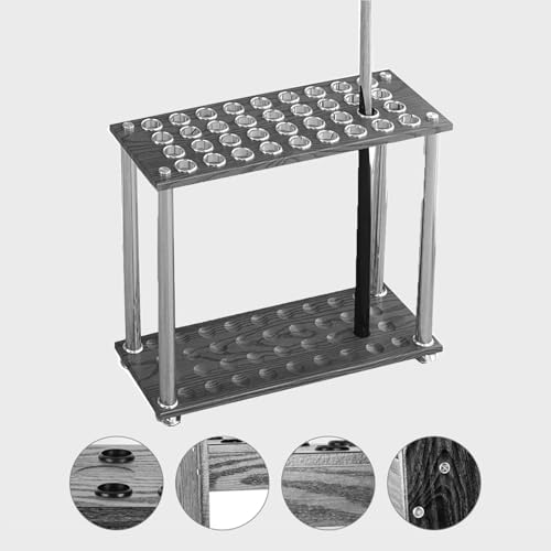 Billiard Cue Stand & Rack Holds 36 Cues Brown L154702