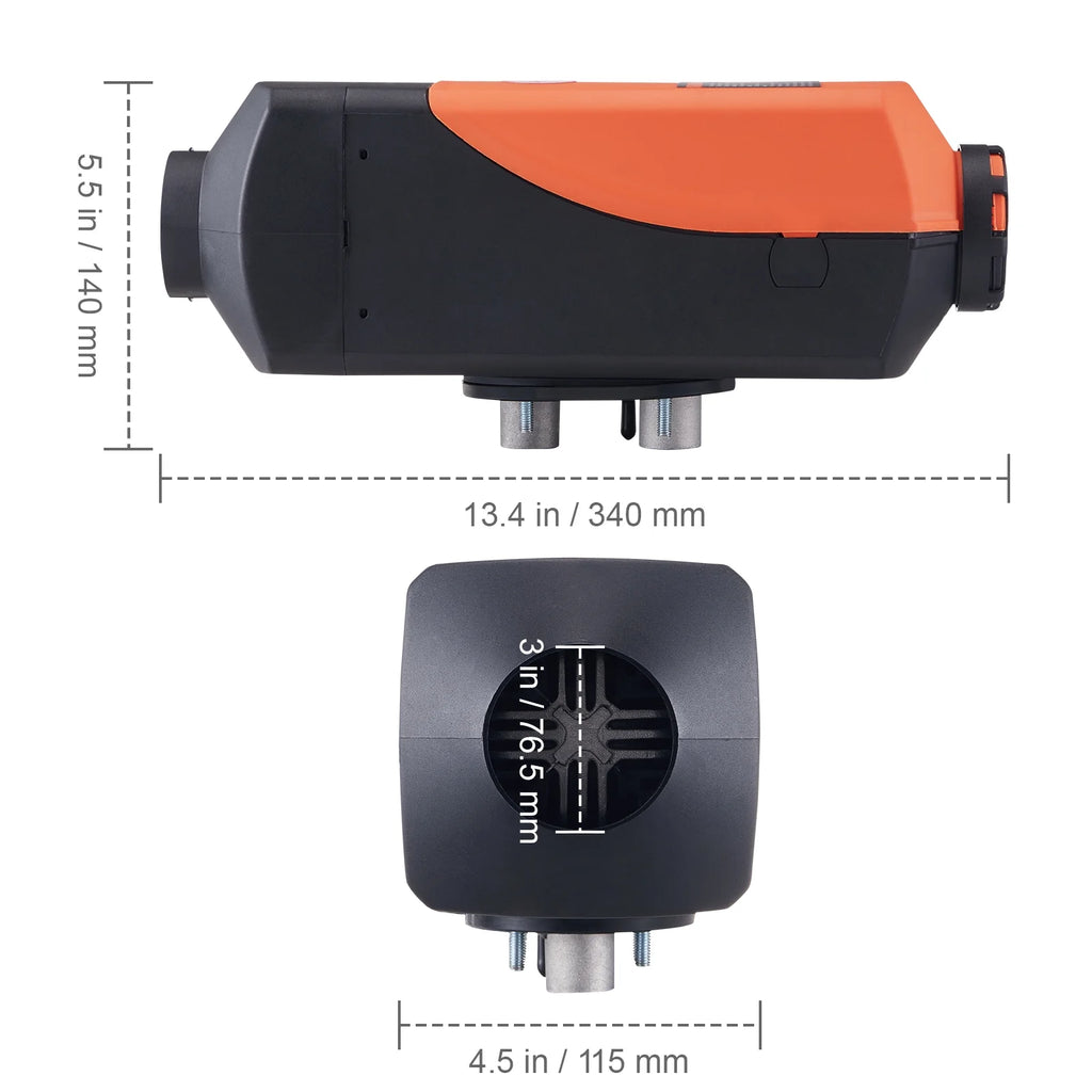 12V 2KW Diesel Heater with Remote Control and LCD Display, 10L Fuel Tank W12051