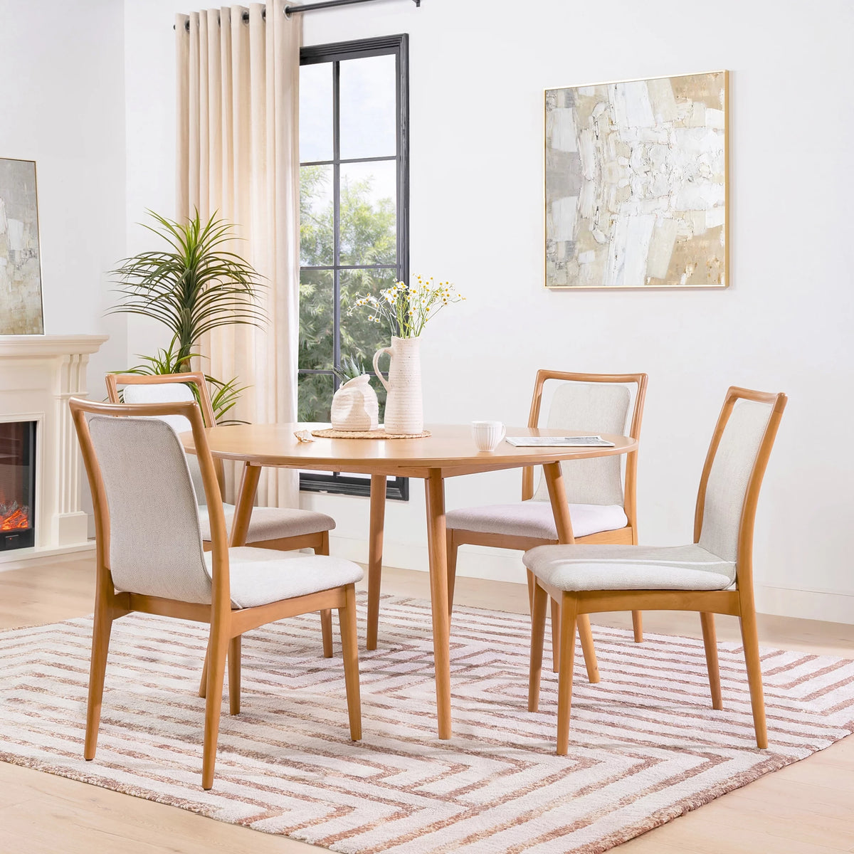 54" 6-Seater Round Dining Table O98390