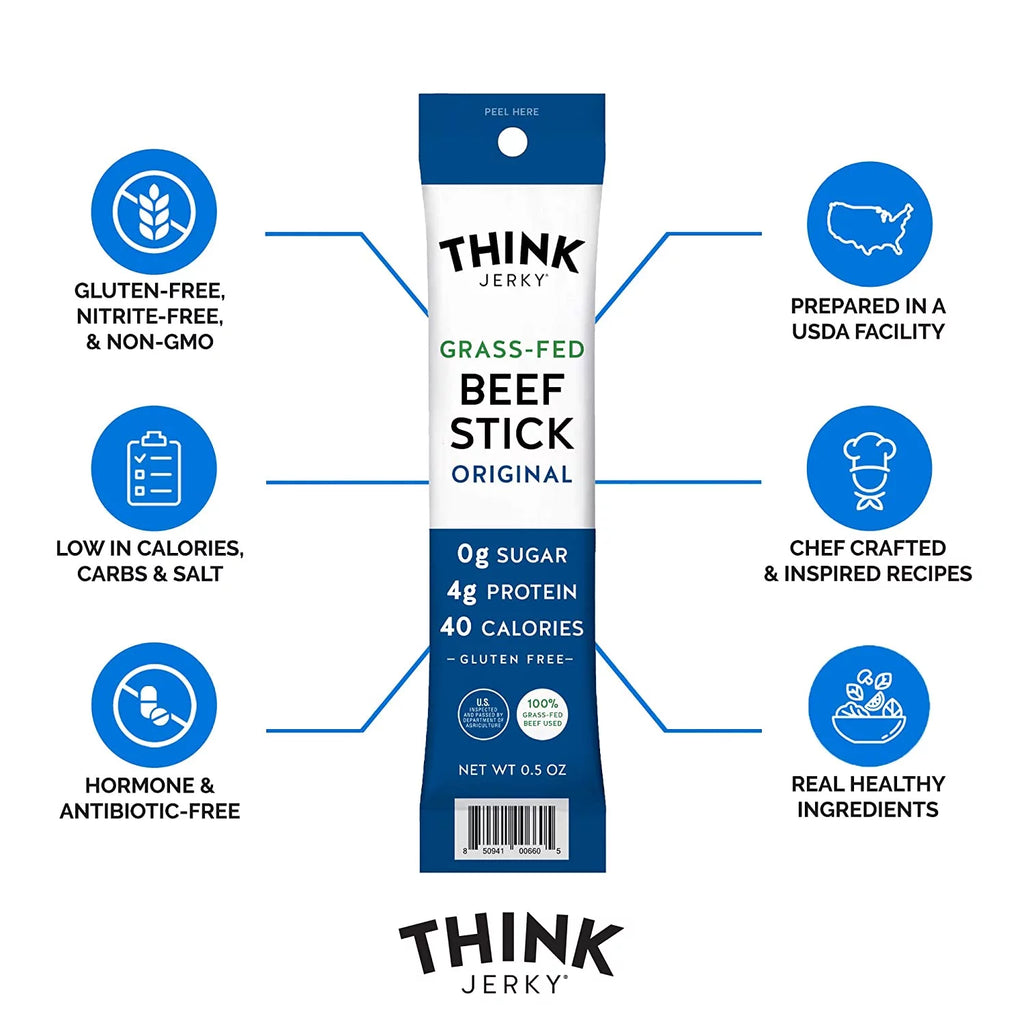 Original Grass-Fed Beef Sticks 0.5 Ounce Pack of 20 I638293