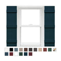 4 Board and Batten Joined Vinyl Shutters (1 Pair) 14 x 75 Midnight Blue S161