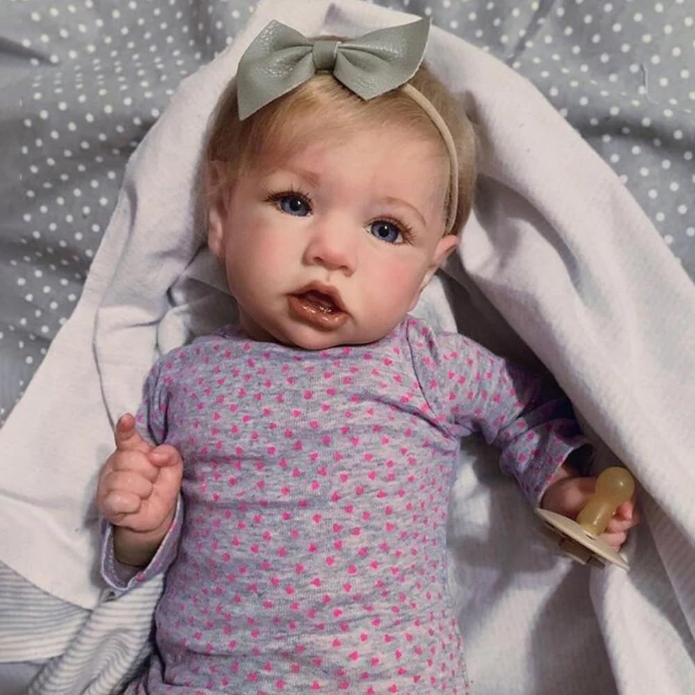 20 inch Handmade Vinyl Reborn Baby Doll with Weighted Cloth Body G488