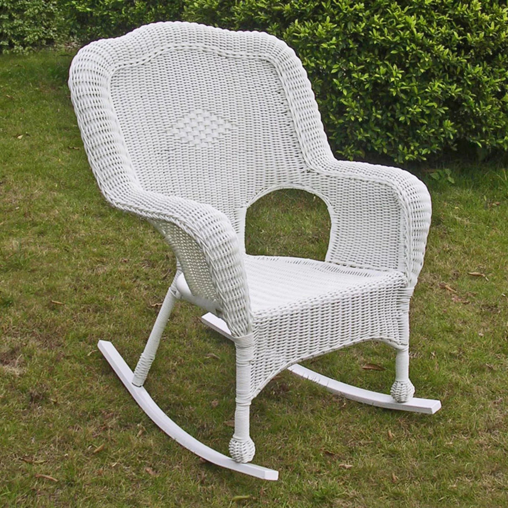 White Patio Rocker U201