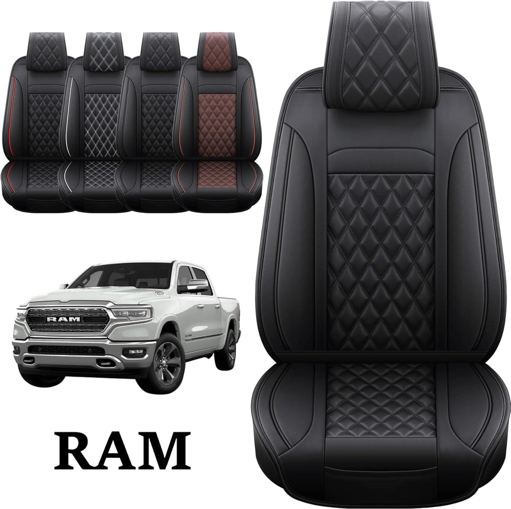 Waterproof Synthetic Leather Car Seat Covers, 2PCS Front V2894