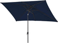 Olefin Rectangular Market Umbrella with Push Button Tilt Z94782