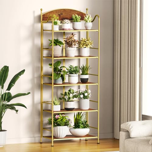 5 Shelf Black Folding Bookcase E4930
