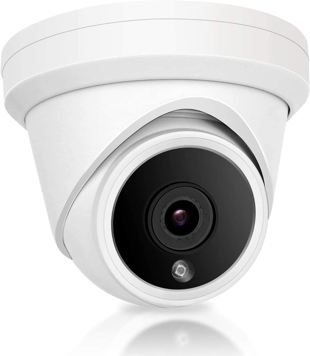 5MP IP PoE Dome Security Camera with Mic/Audio, Turret Camera Outdoor, IP66 Weatherproof, 98ft Night Vision Wide Angle 2.8mm D386688