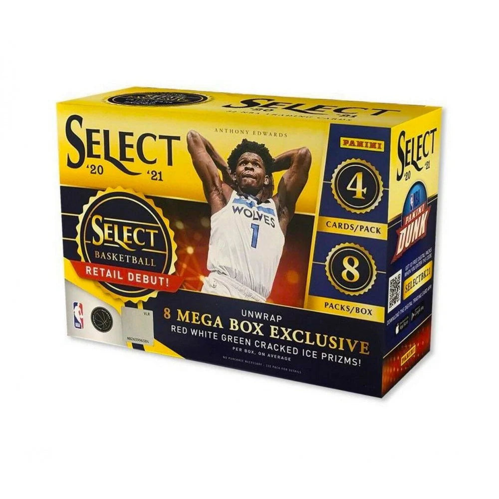 2020-21 Panini Select NBA Basketball Trading Cards Mega Box A7530