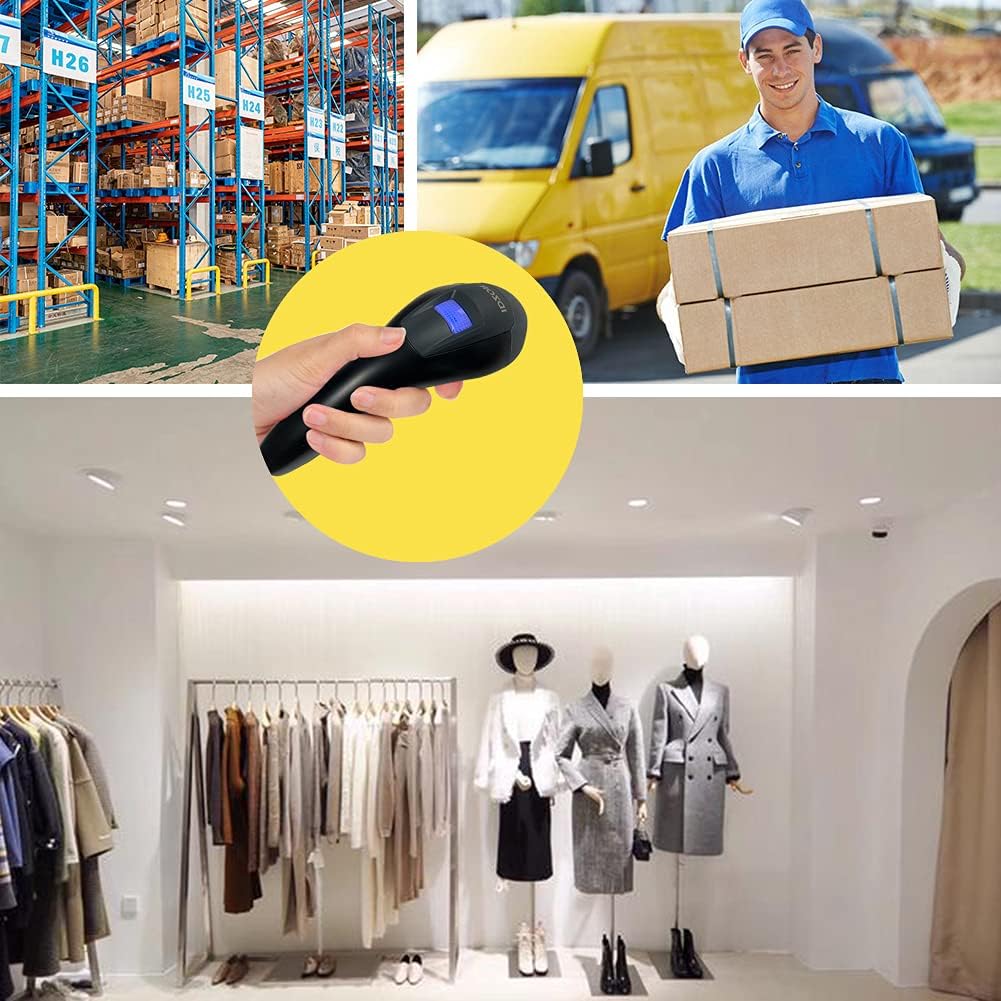 Wireless Bluetooth Barcode Scanner with USB Receiver A2386