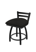 18x22 Low Back Swivel Vanity Stool with Black Wrinkle Finish R228