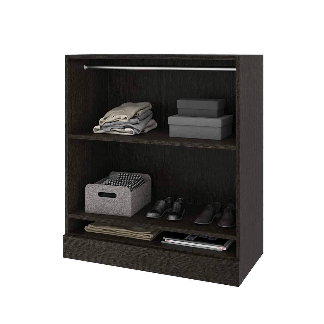 White Low Storage Unit with Rod N575234