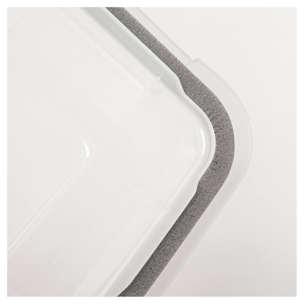 Clear 30 Quart Weathertight Storage Box, 6 Pack L689389