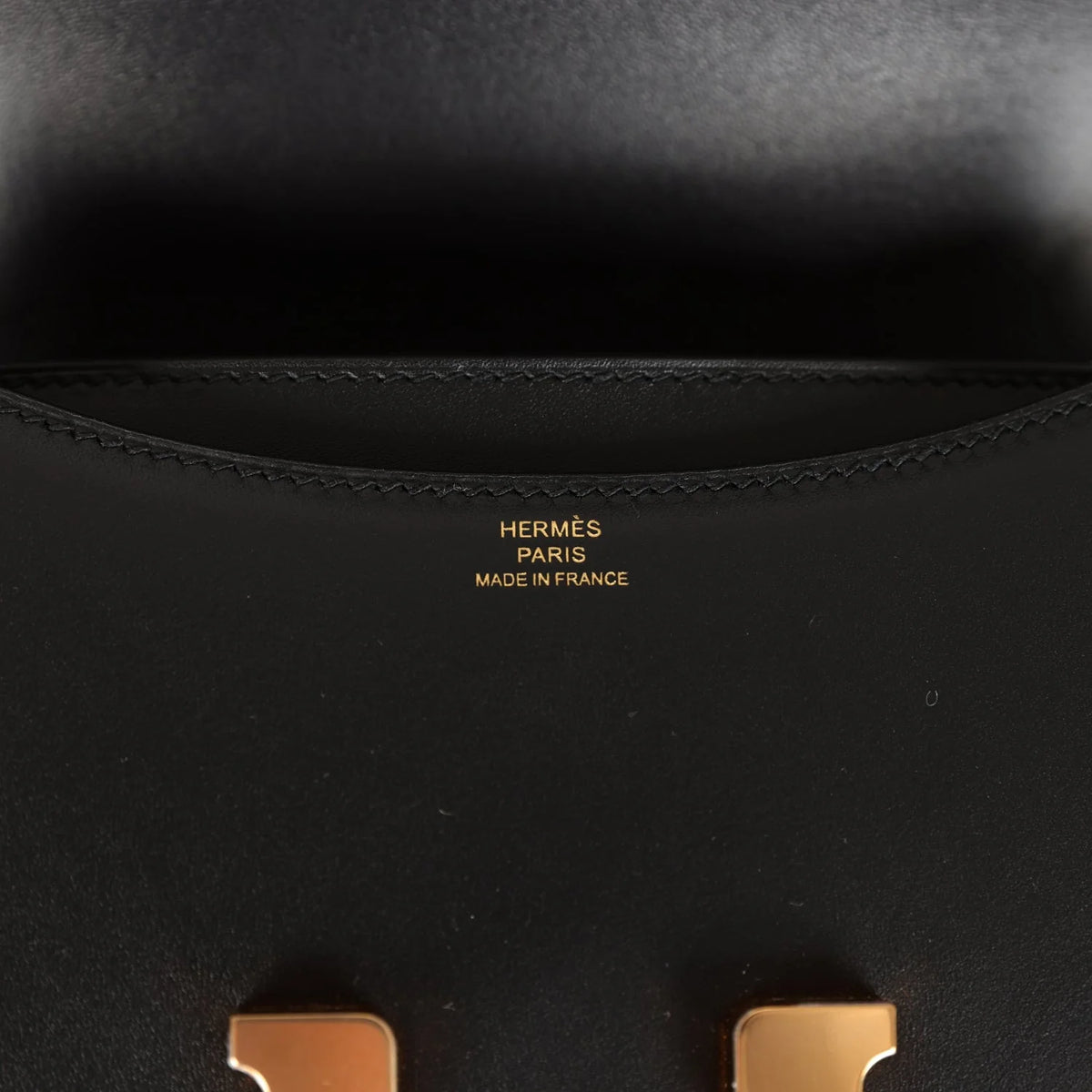 Black Leather Handbag D2266