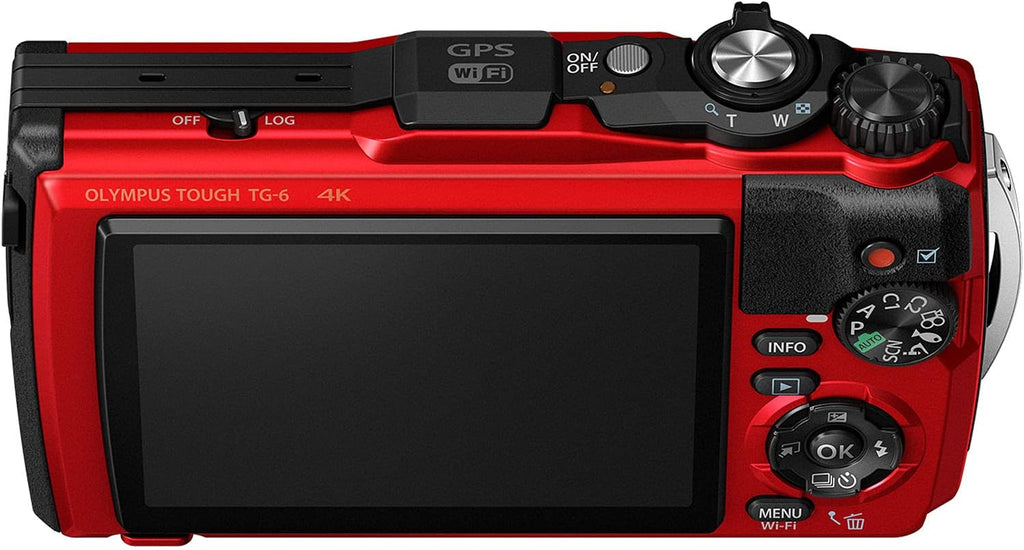 Red Waterproof Camera Action Bundle with 50 Piece Accessory Kit V70310