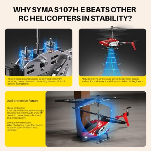 RC Helicopter with Altitude Hold, 3.5 Channel, Gyro Stabilizer U846