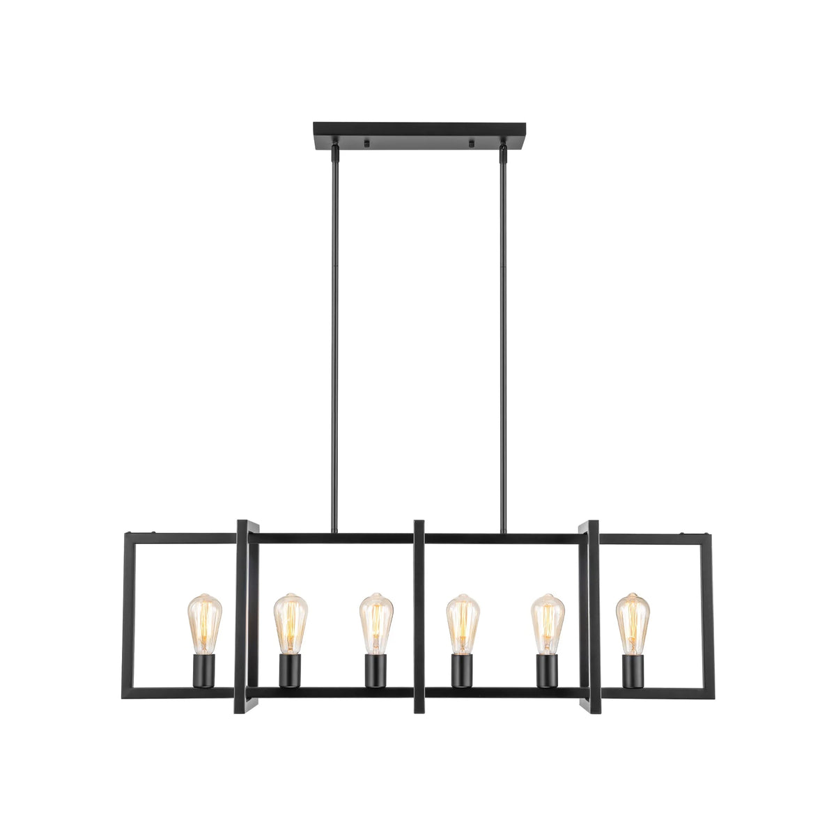 6-Light Dimmable Aluminum Kitchen Island Chandelier X28707