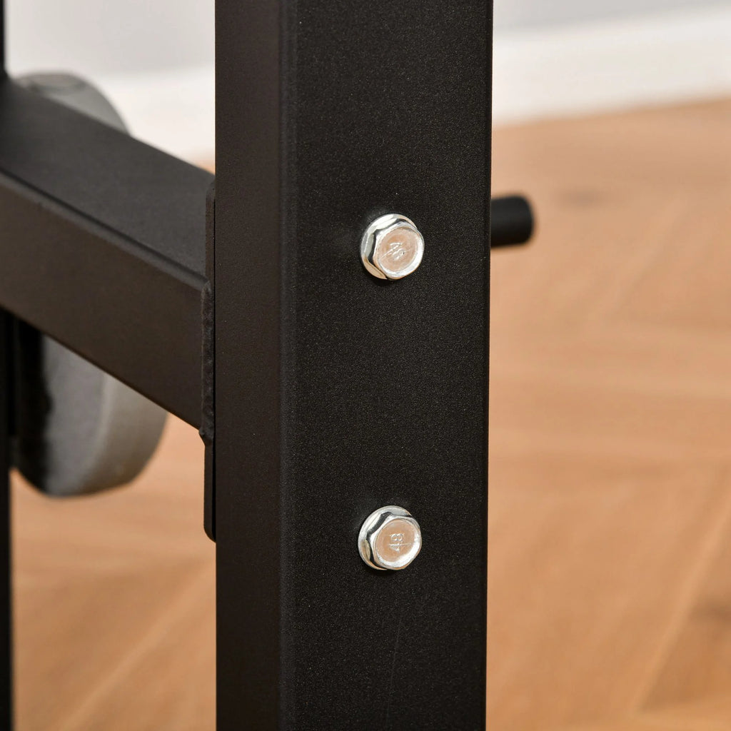 Power Rack with Pull up Bar and Adjustable Barbell Rack O82784