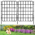 28 Panels No Dig Rustproof Metal Garden Fence Z858594