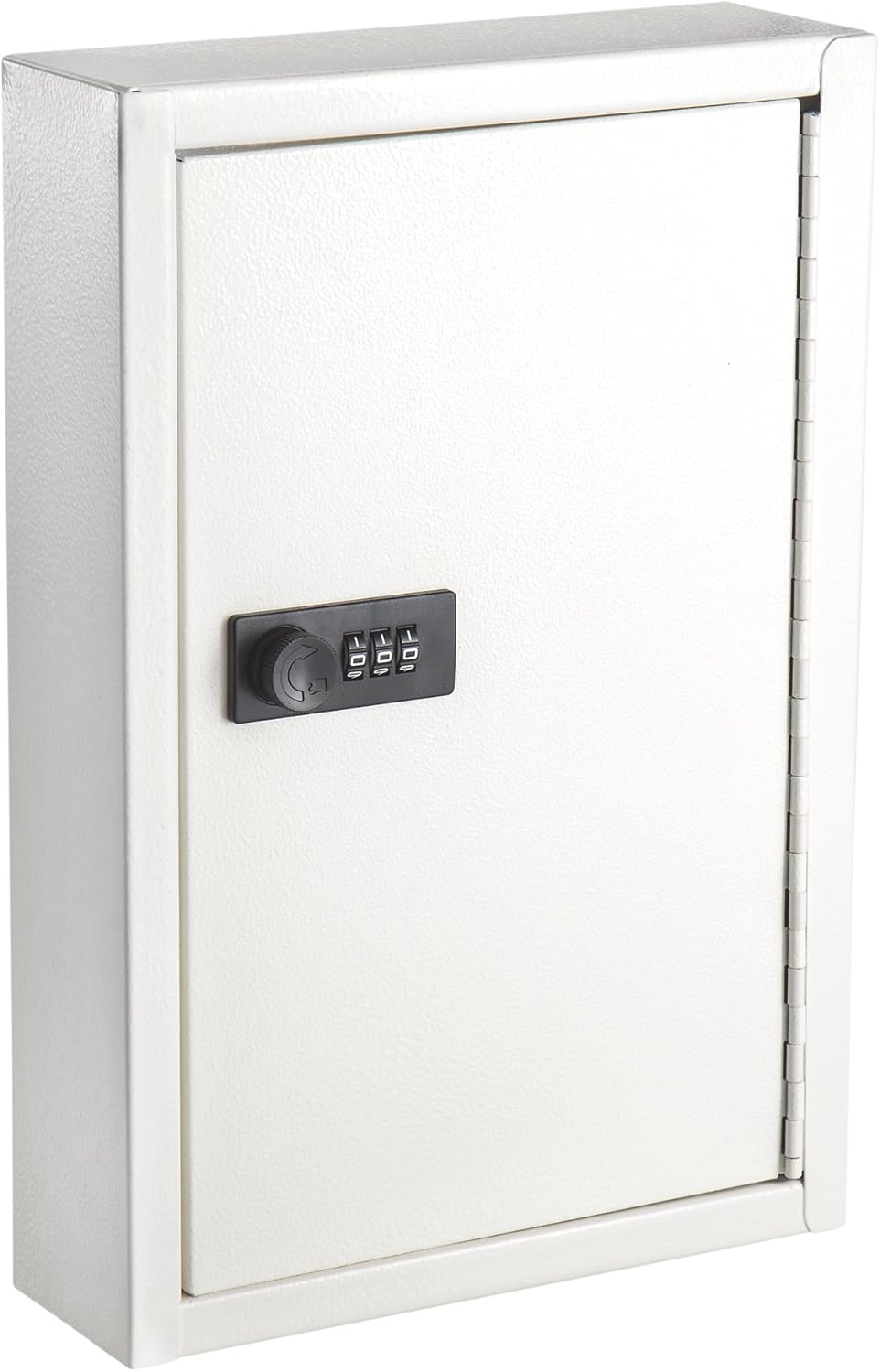 Steel Key Cabinet with Combination Lock, 40 Keys, White F82369