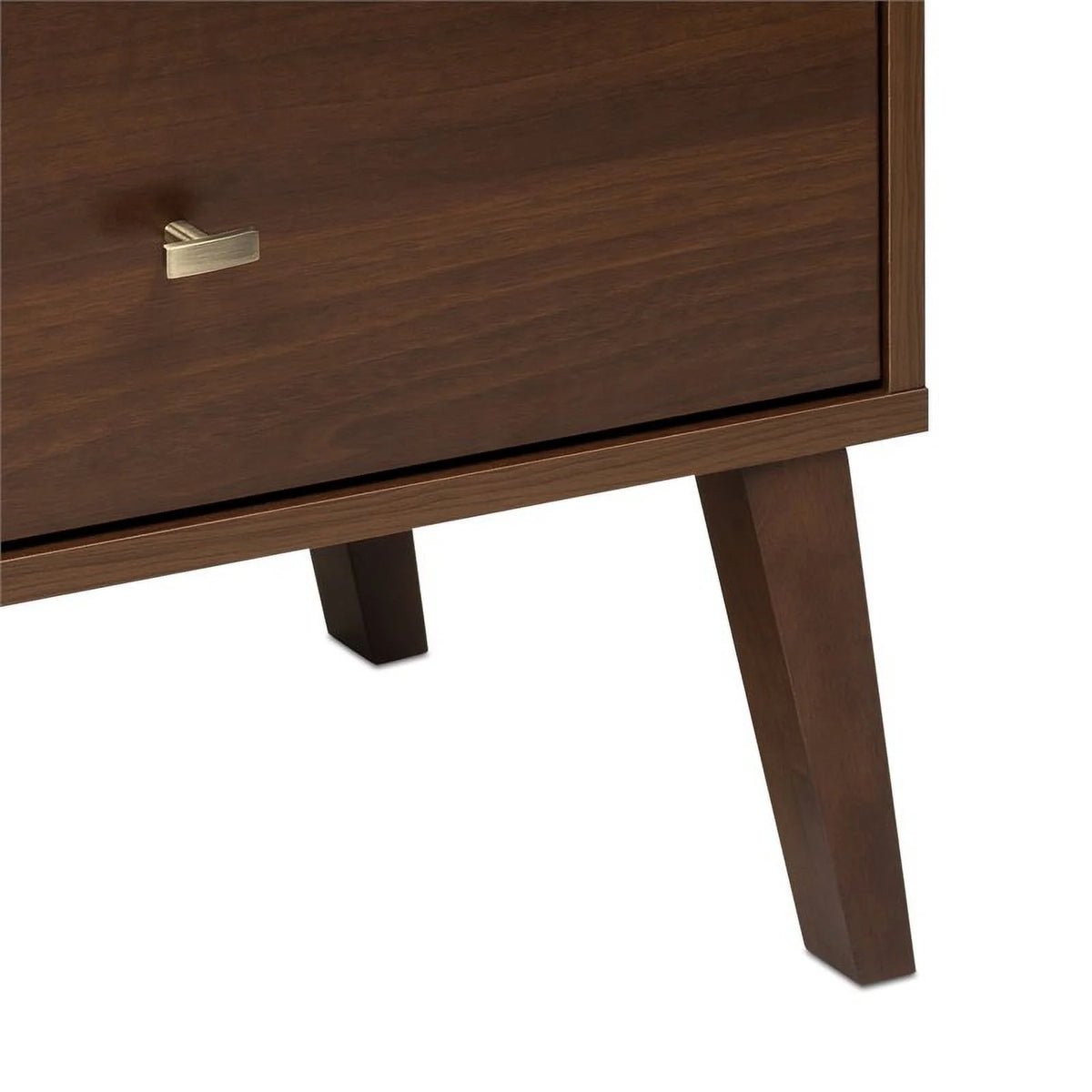 Mid-Century Wood 2 Drawer Nightstand in Cherry B299