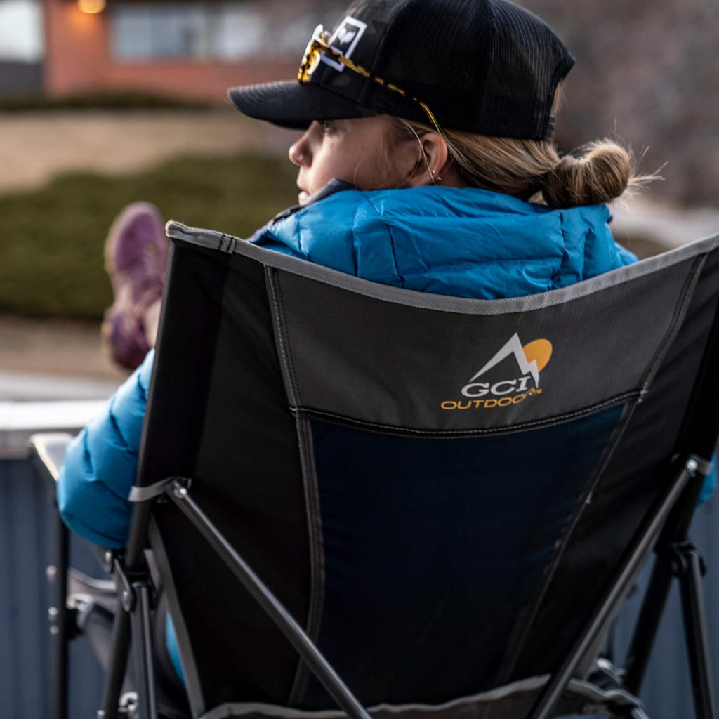Black Folding Camp Chair Q3059