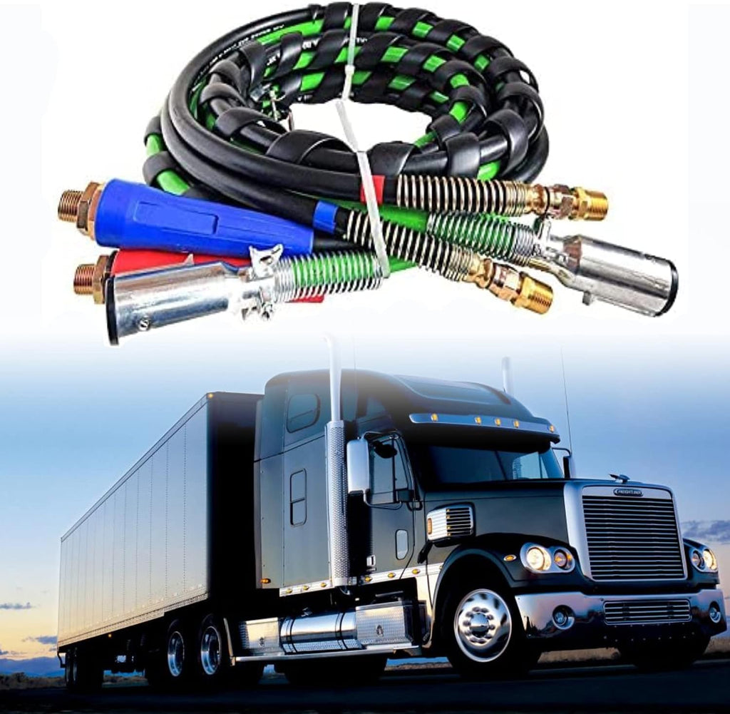 7 Way Semi Trailer ABS Wire & Air Hose Assembly (12FT) F690