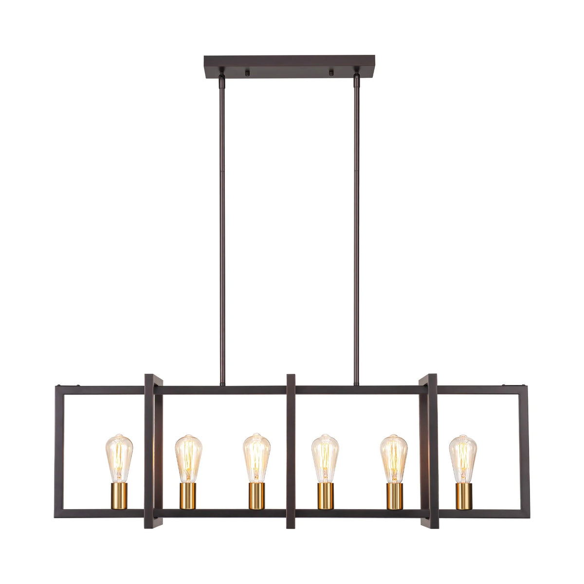 6-Light Dimmable Aluminum Kitchen Island Chandelier X28707