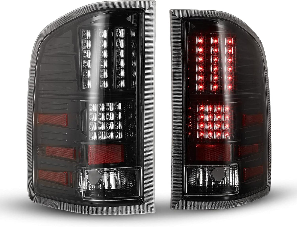 Smoke Lens LED Tail Lights Assembly Replacement, 1 Pair T68264