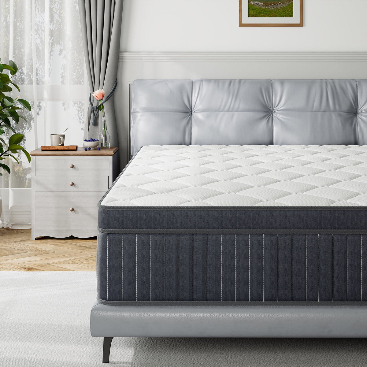 12 inch King Gel Memory Foam Hybrid Mattress Y232658