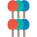 6 Each Table Tennis Paddle Rubber Wood P291