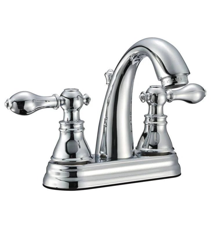 Satin Nickel Two-Handle Centerset Lavatory Faucet with Pop-Up T559