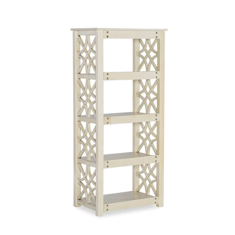Antique White Wood Bookcase P787
