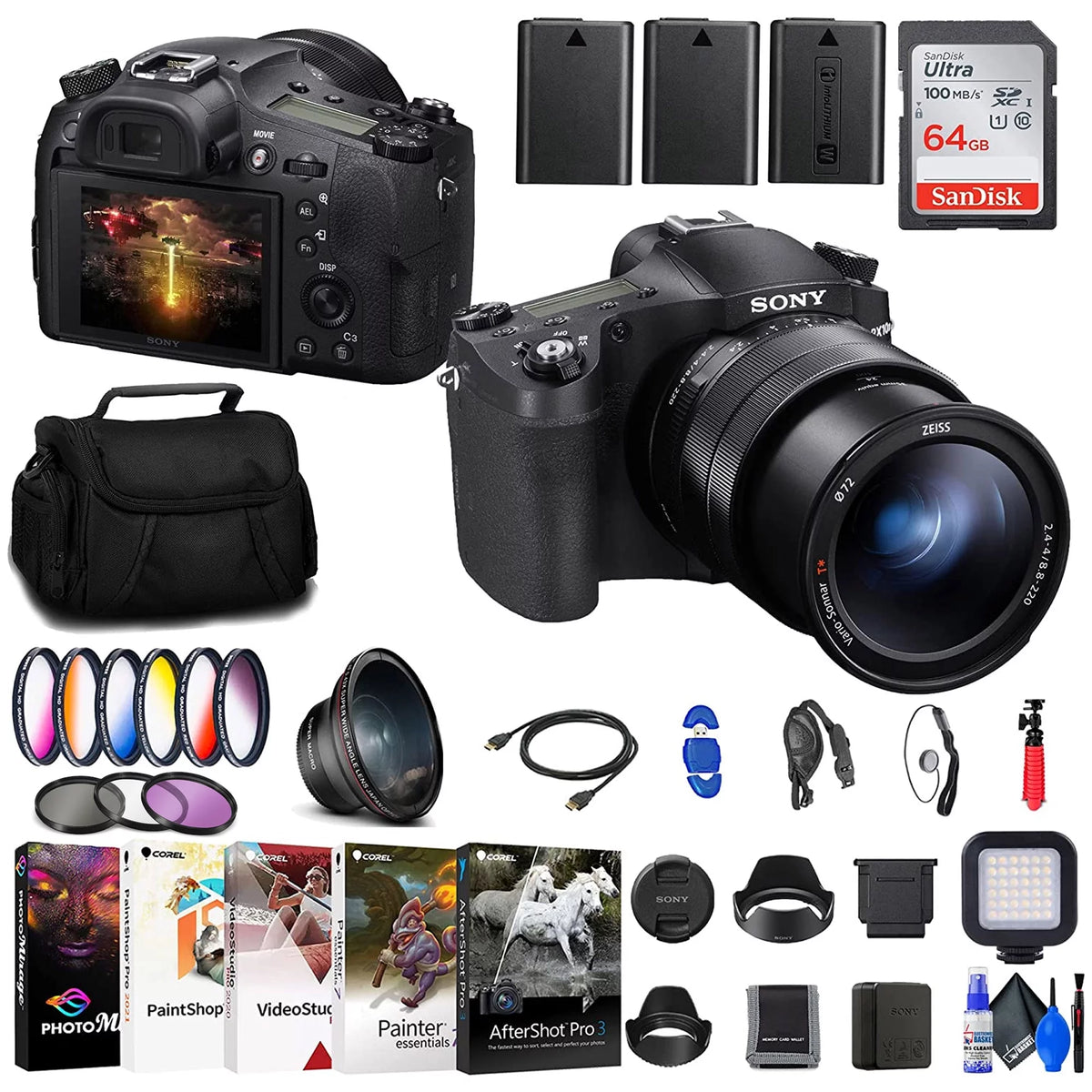 Digital Camera with Filter Kit and Wide Angle Lens L63666