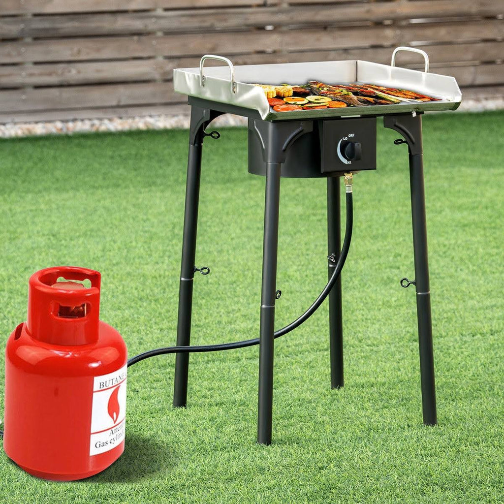 Portable Propane Outdoor Camp Stove with Adjustable Legs Q994674