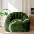 Oversized Faux Fur Bean Bag Chair with Filler V3672