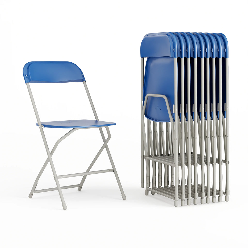 White Plastic Folding Chair 10 Pack V691