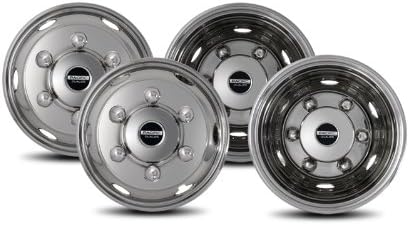 Polished 19.5 inch 6 Lug Stainless Steel Wheel Simulator Kit B404019