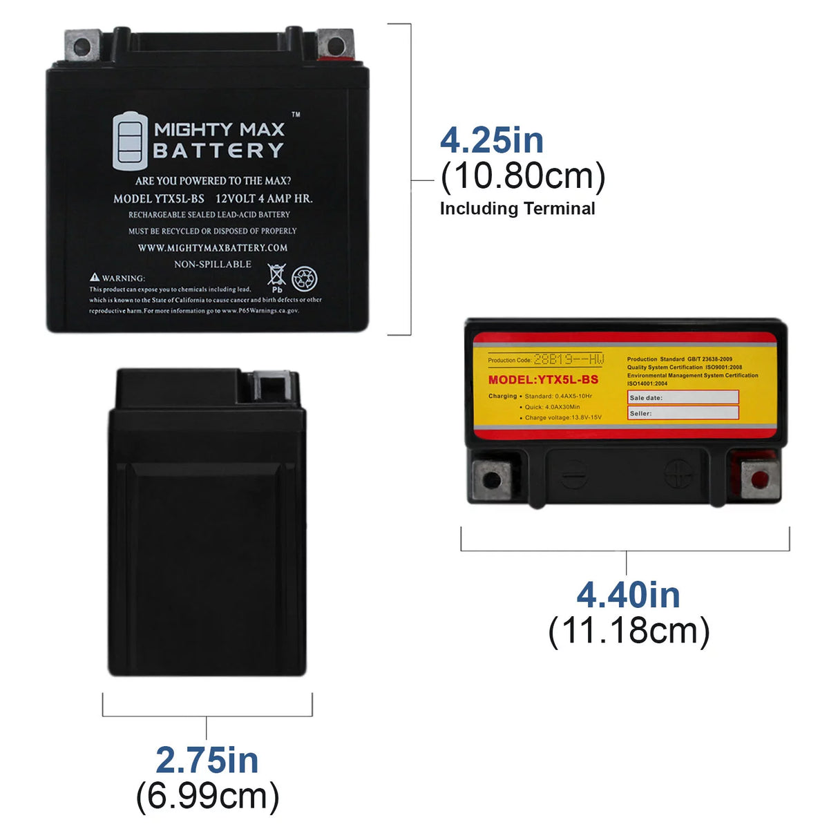 YTX5L-BS Deep Cycle Battery F6562
