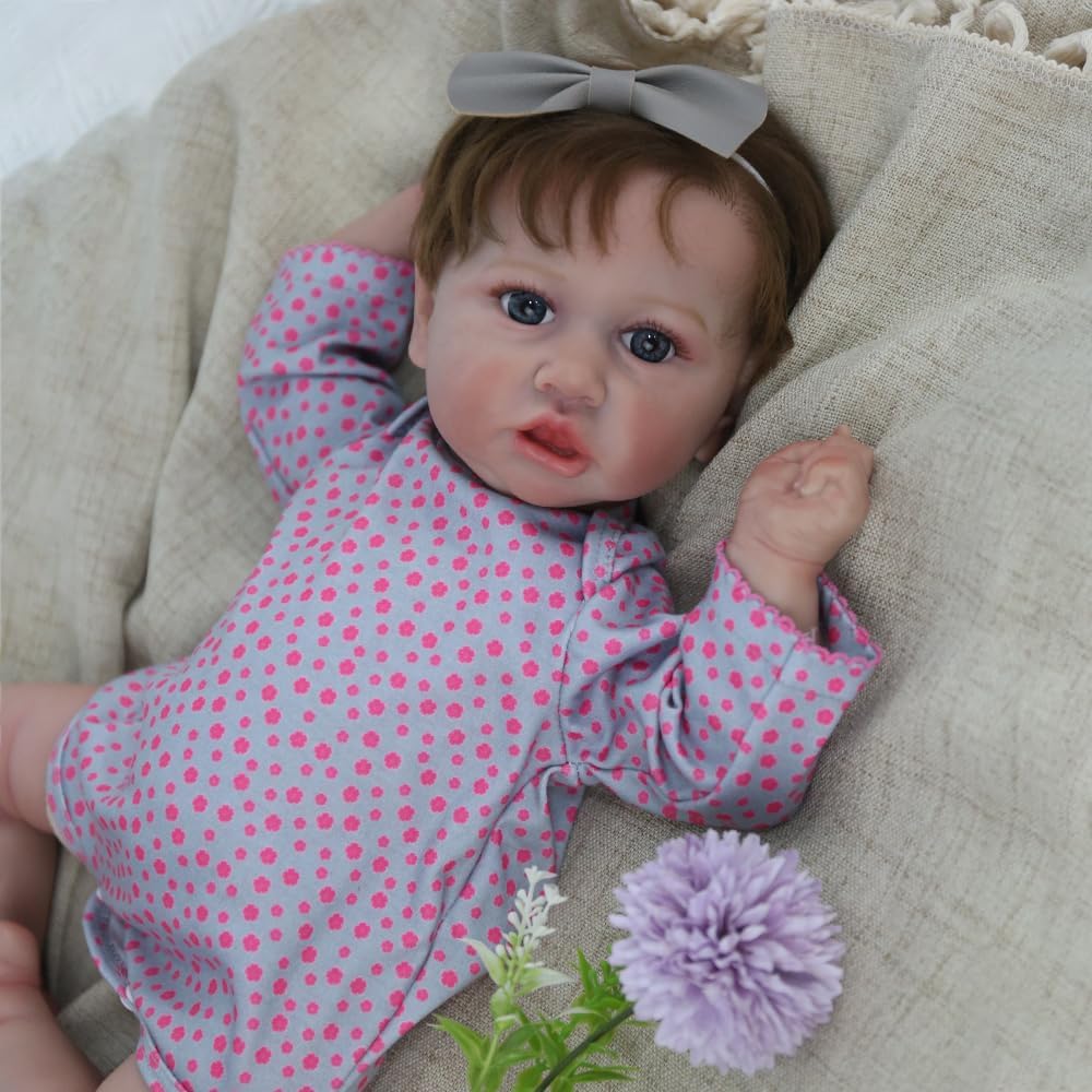20 inch Handmade Vinyl Reborn Baby Doll with Weighted Cloth Body G488