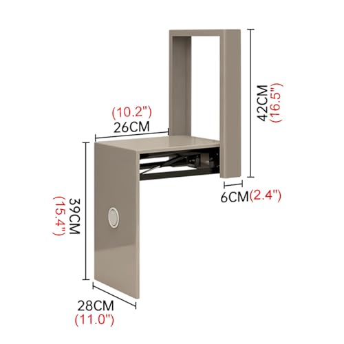 Slim Folding Shoe Changing Stool Wall Mounted Foldable Chairs Storable Entrance Chair Q80359