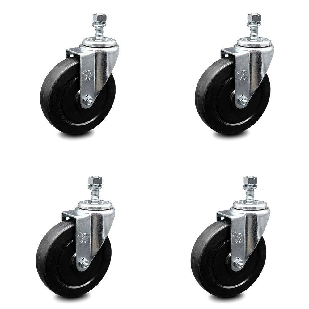 Soft Rubber Swivel Caster Set of 4 F985622