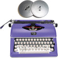 Purple Manual Typewriter Bundle with Extra Ribbons (2 Items) D2613