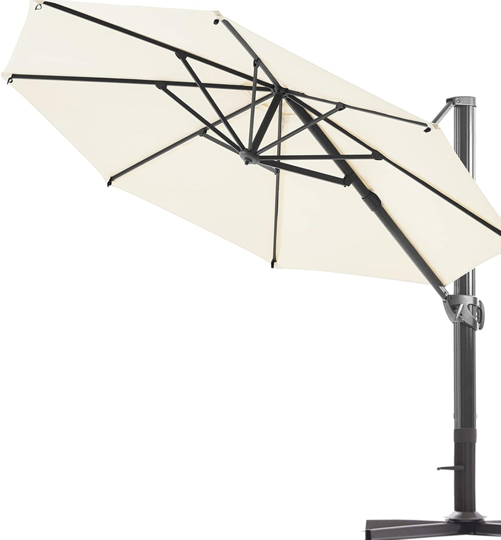 11 ft. 2 Tier Aluminum Cantilever Offset Patio Umbrella C586