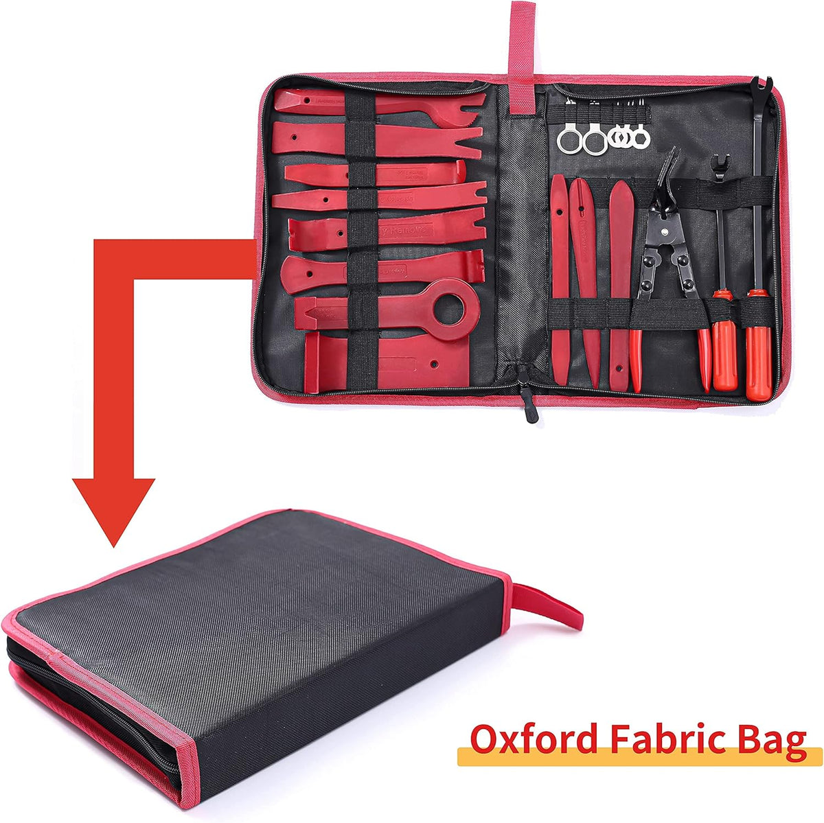 19 Pc Auto Trim Removal Tool Kit with Storage Bag U788037