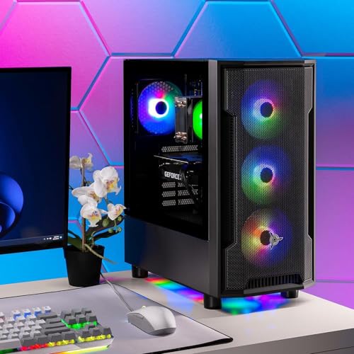 Black Gaming PC, Intel i7 12700F, RTX 4060, 1TB NVME, 16GB DDR4 RAM Q972717