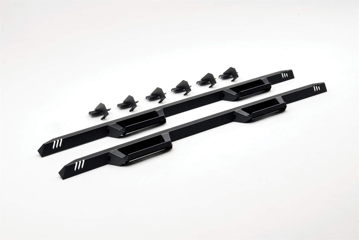Textured Black Cab Length Running Boards H4357