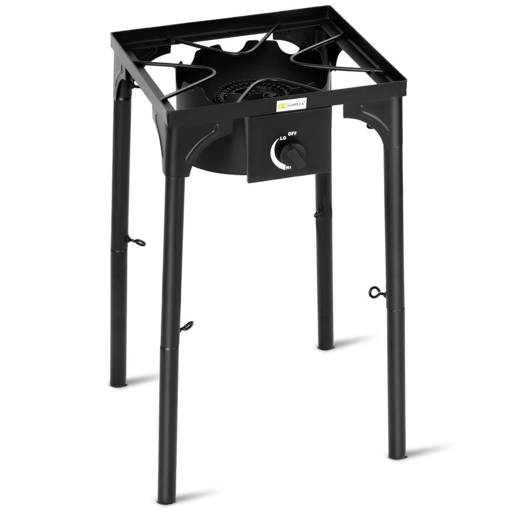 Portable Propane Outdoor Camp Stove with Adjustable Legs Q994674